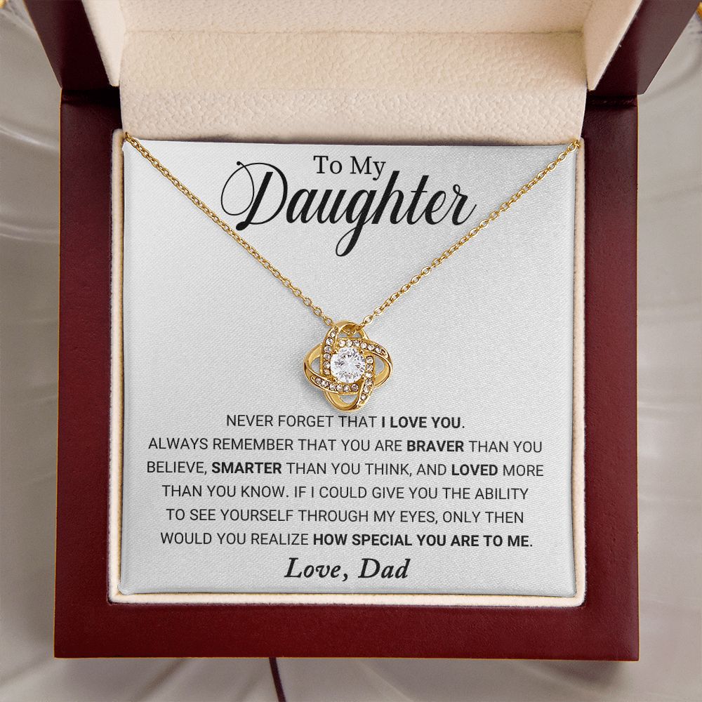 Dad to Daughter - Special - Love Knot Necklace