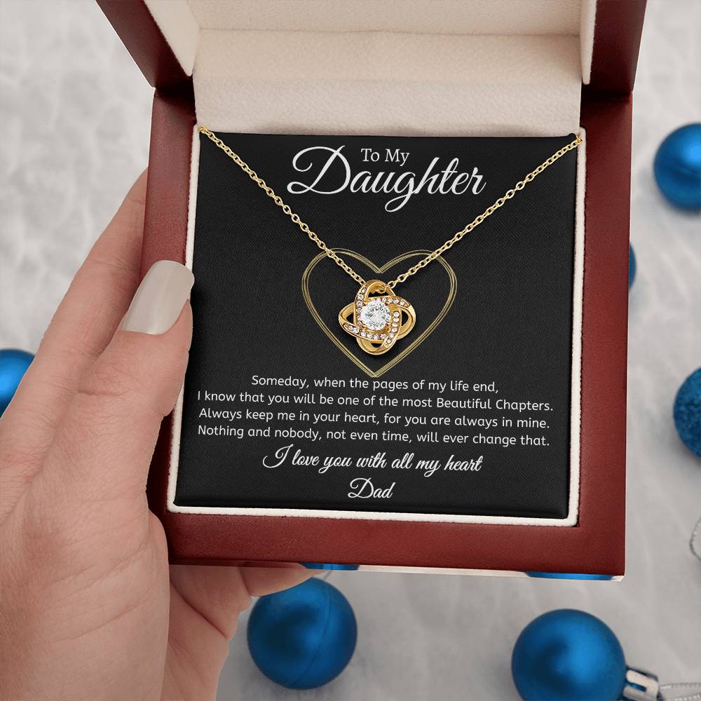 Dad to Daughter - Time - Love Knot Gift Set