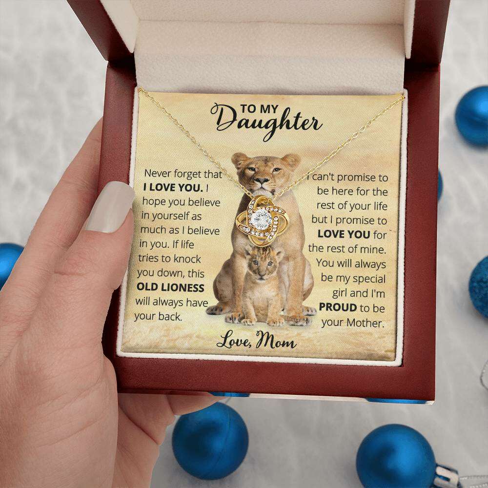 Give Love Gifts: Mom to Daughter - Old Lioness - Love Knot Gift Set