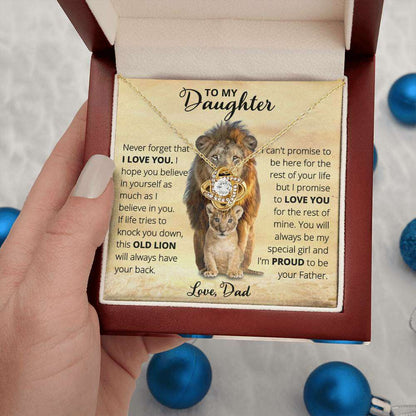 Give Love Gifts: Dad to Daughter - Old Lion - Love Knot Gift Set