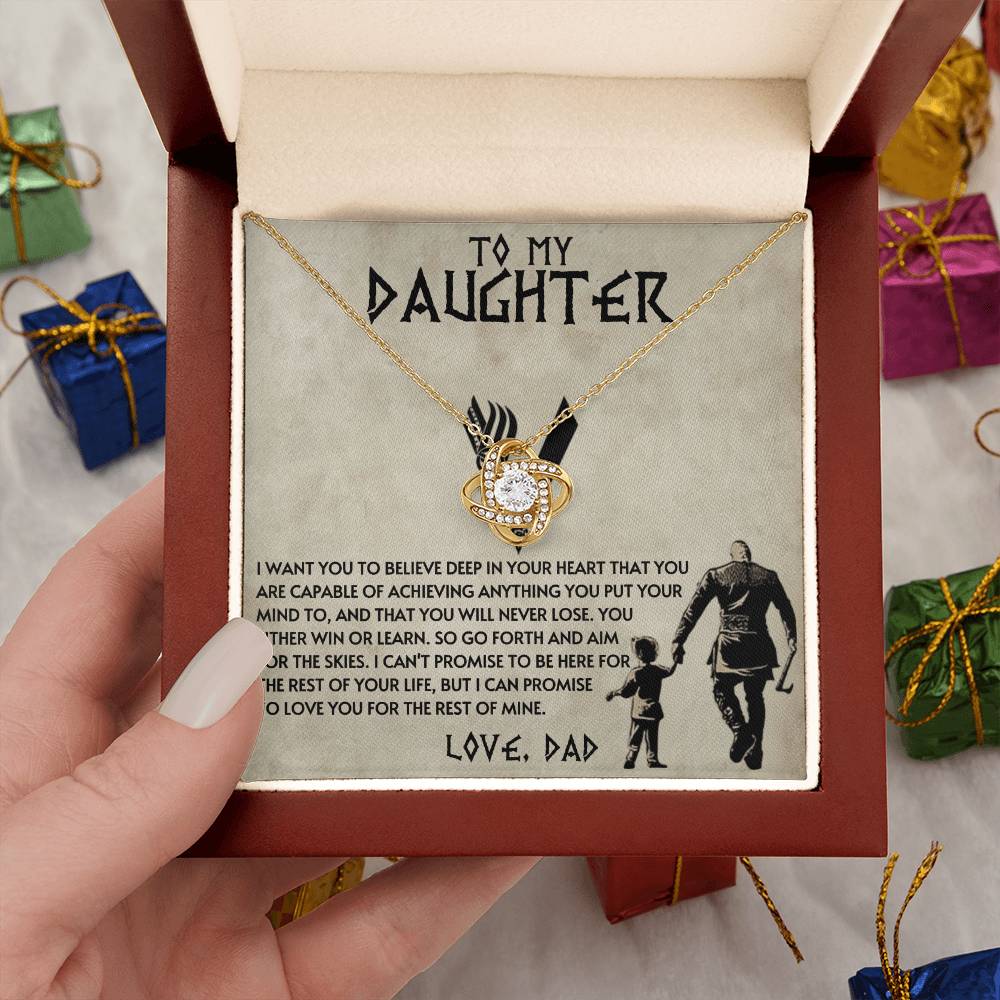 Dad to Daughter - Anything - Love Knot Gift Set