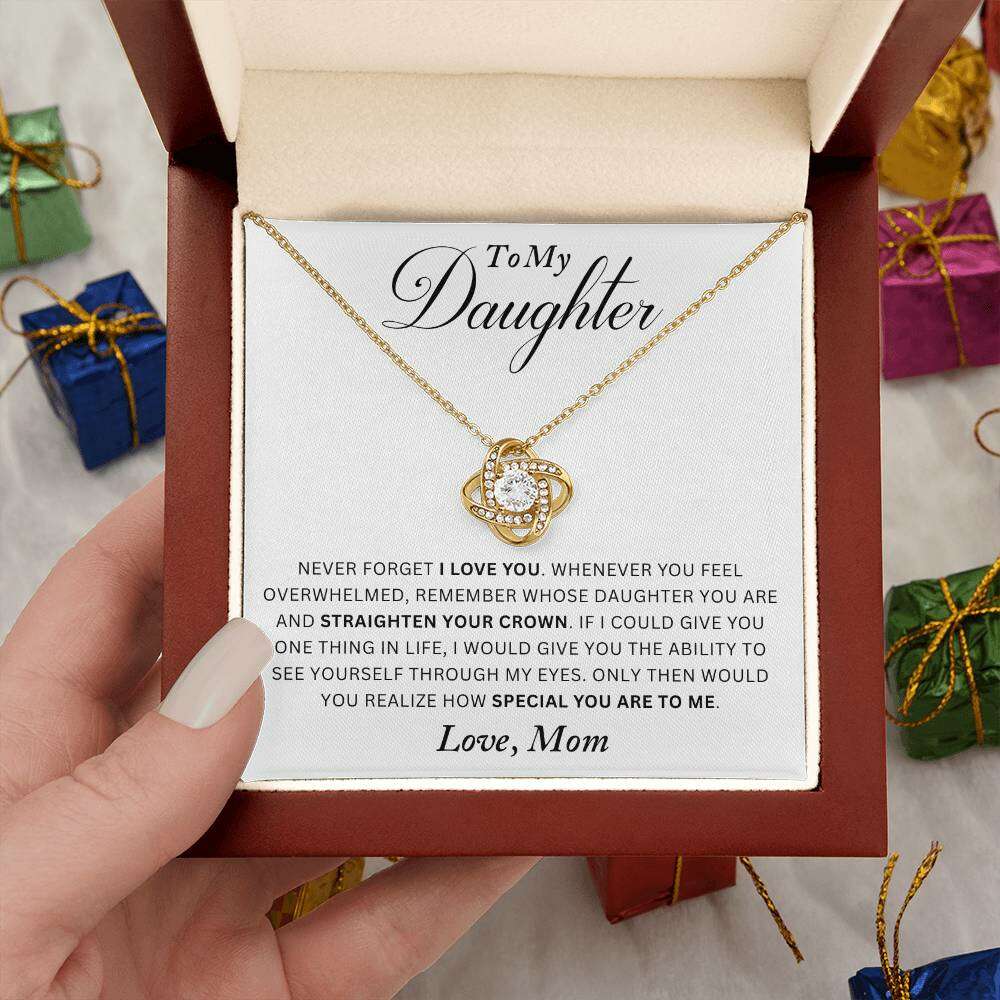 Give Love Gifts: Mom to Daughter - I Love You - Love Knot Gift Set