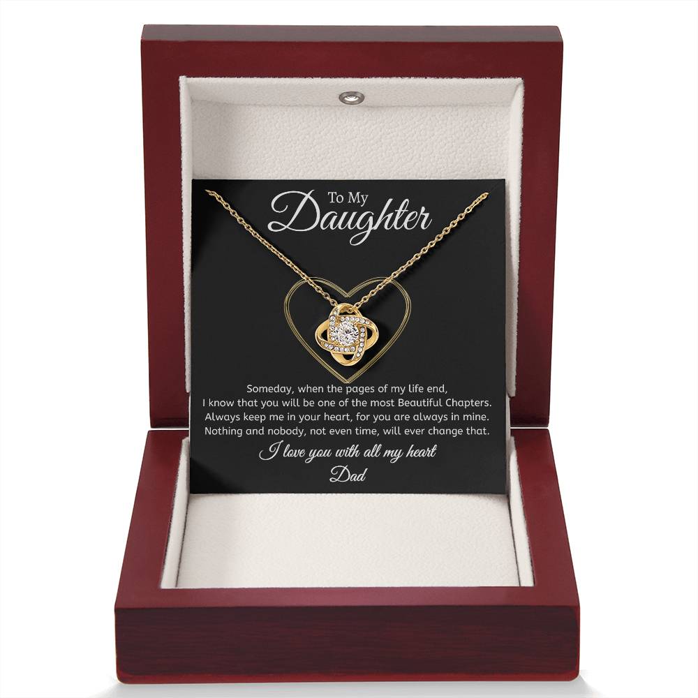 Dad to Daughter - Time - Love Knot Gift Set