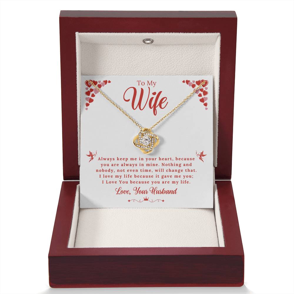 Wife - My Life - Love Knot Gift Set