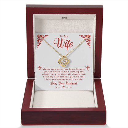 Wife - My Life - Love Knot Gift Set