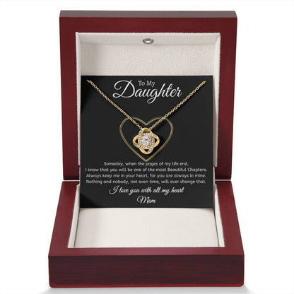 Mom to Daughter - Time - Love Knot Gift Set