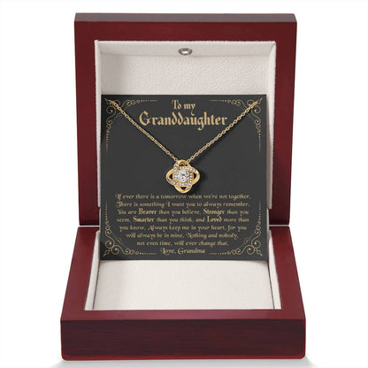Granddaughter - Stronger - Love Knot Gift Set