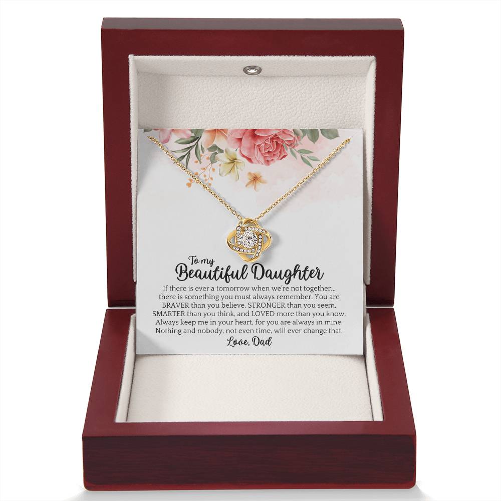 Dad to Daughter - Beautiful - Love Knot Gift Set