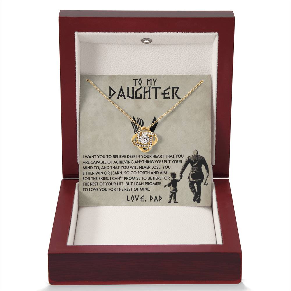 Dad to Daughter - Anything - Love Knot Gift Set