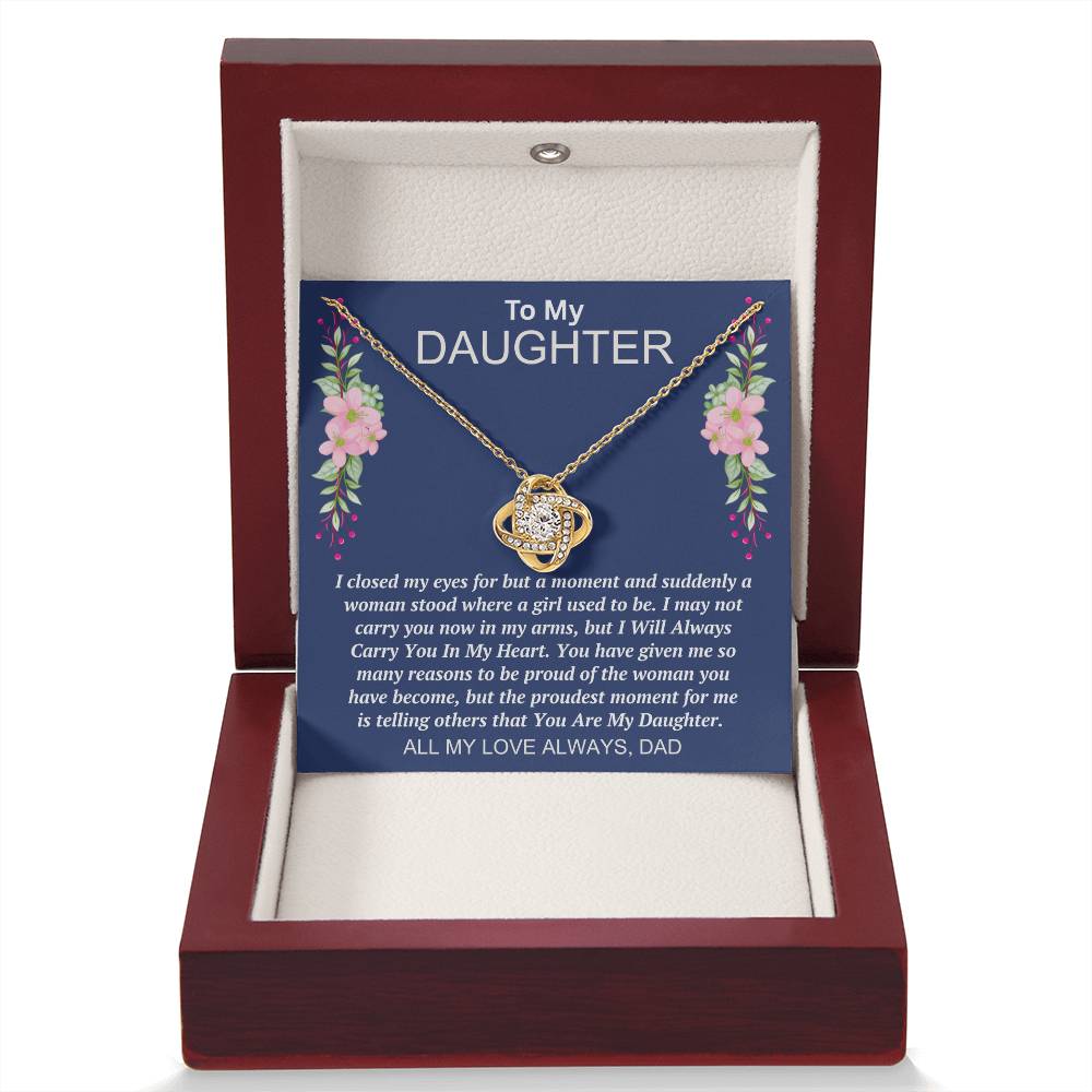 Dad to Daughter - My Eyes - Love Knot Gift Set