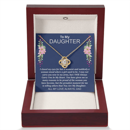 Dad to Daughter - My Eyes - Love Knot Gift Set