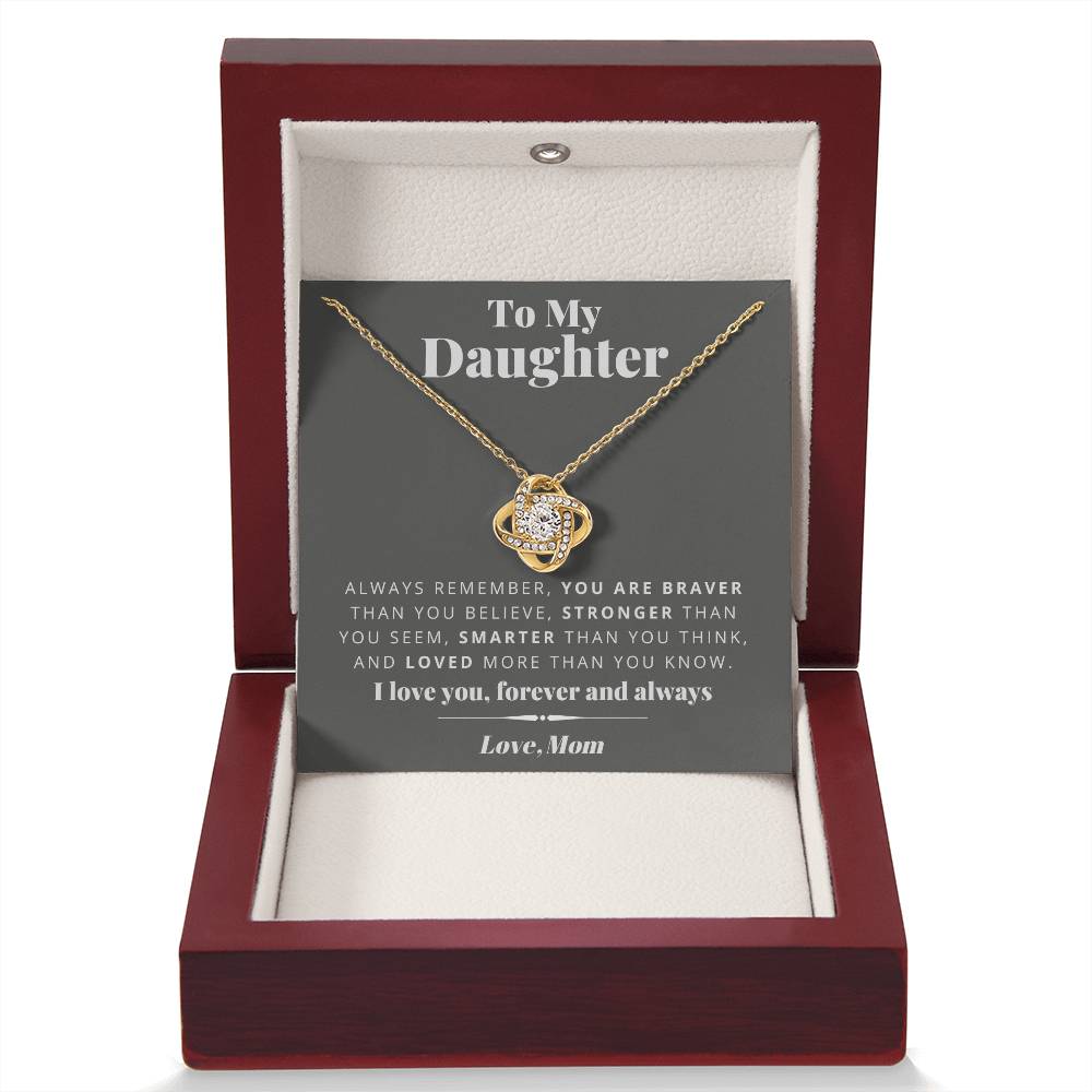 Mom to Daughter - Smarter - Love Knot Gift Set