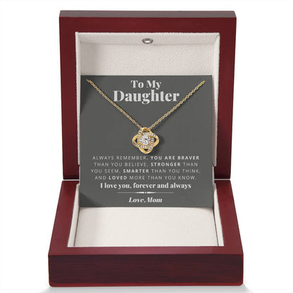 Mom to Daughter - Smarter - Love Knot Gift Set