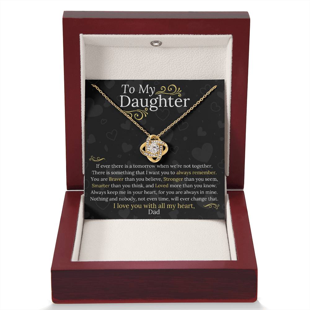 Dad to Daughter - My Heart - Love Knot Gift Set