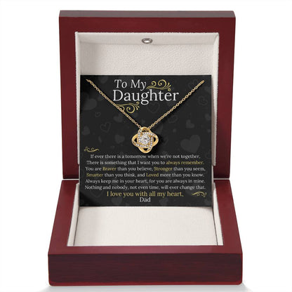 Dad to Daughter - My Heart - Love Knot Gift Set