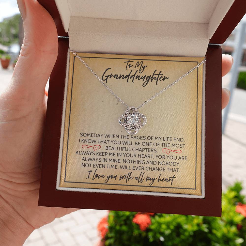 Granddaughter - Time - Love Knot Gift Set
