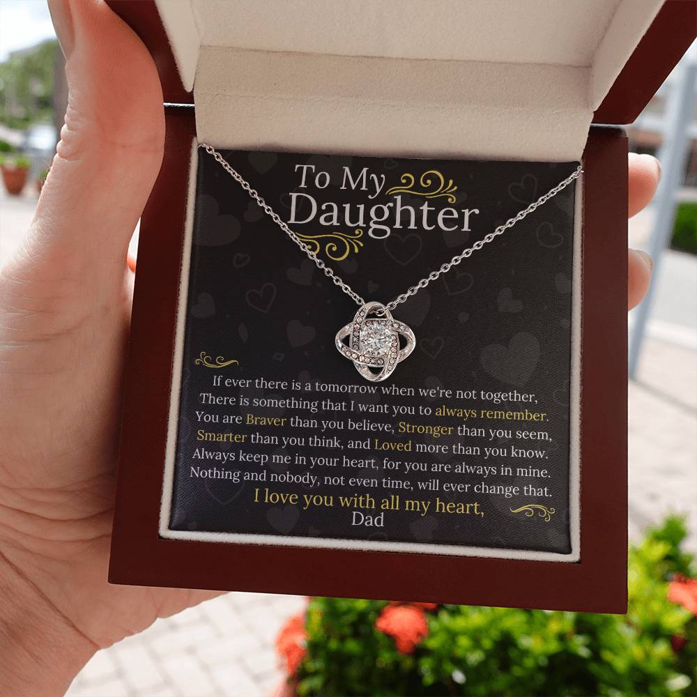 Dad to Daughter - My Heart - Love Knot Gift Set