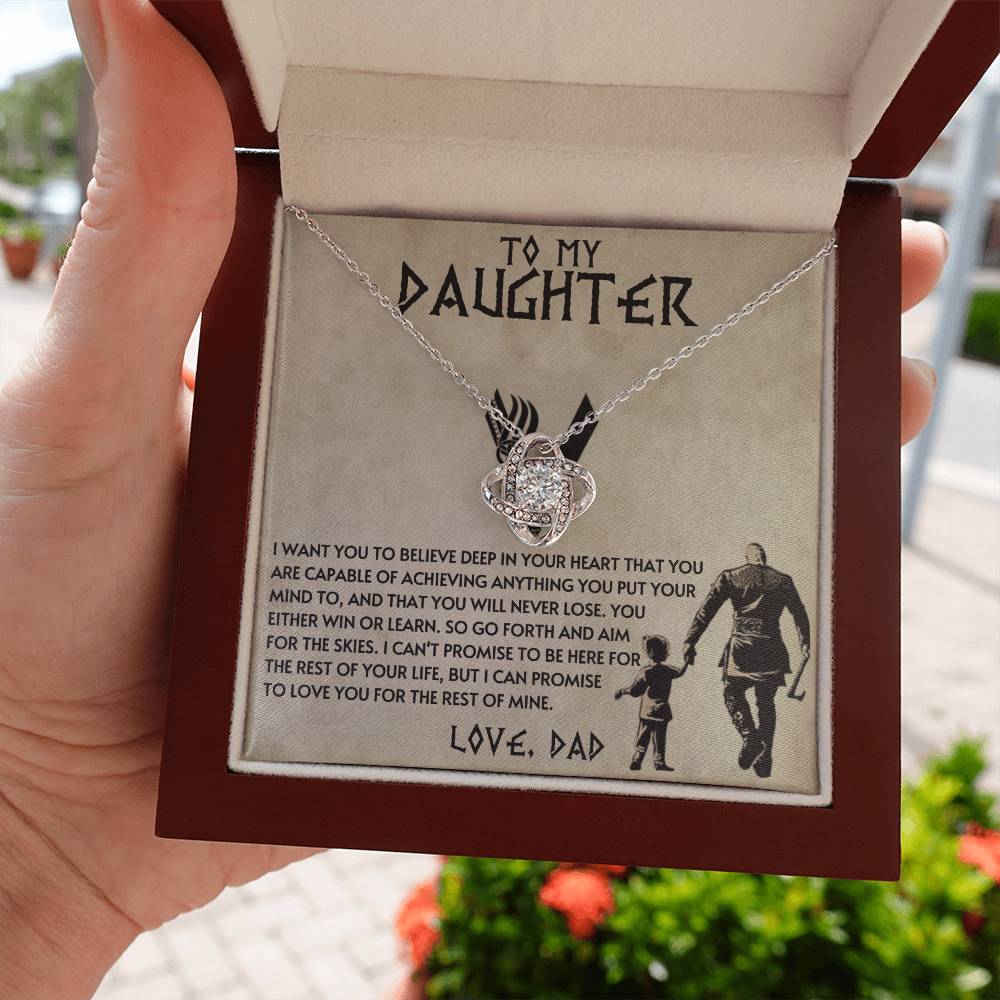 Dad to Daughter - Anything - Love Knot Gift Set