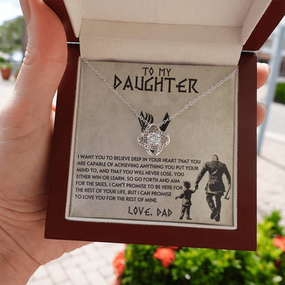 Dad to Daughter - Anything - Love Knot Gift Set
