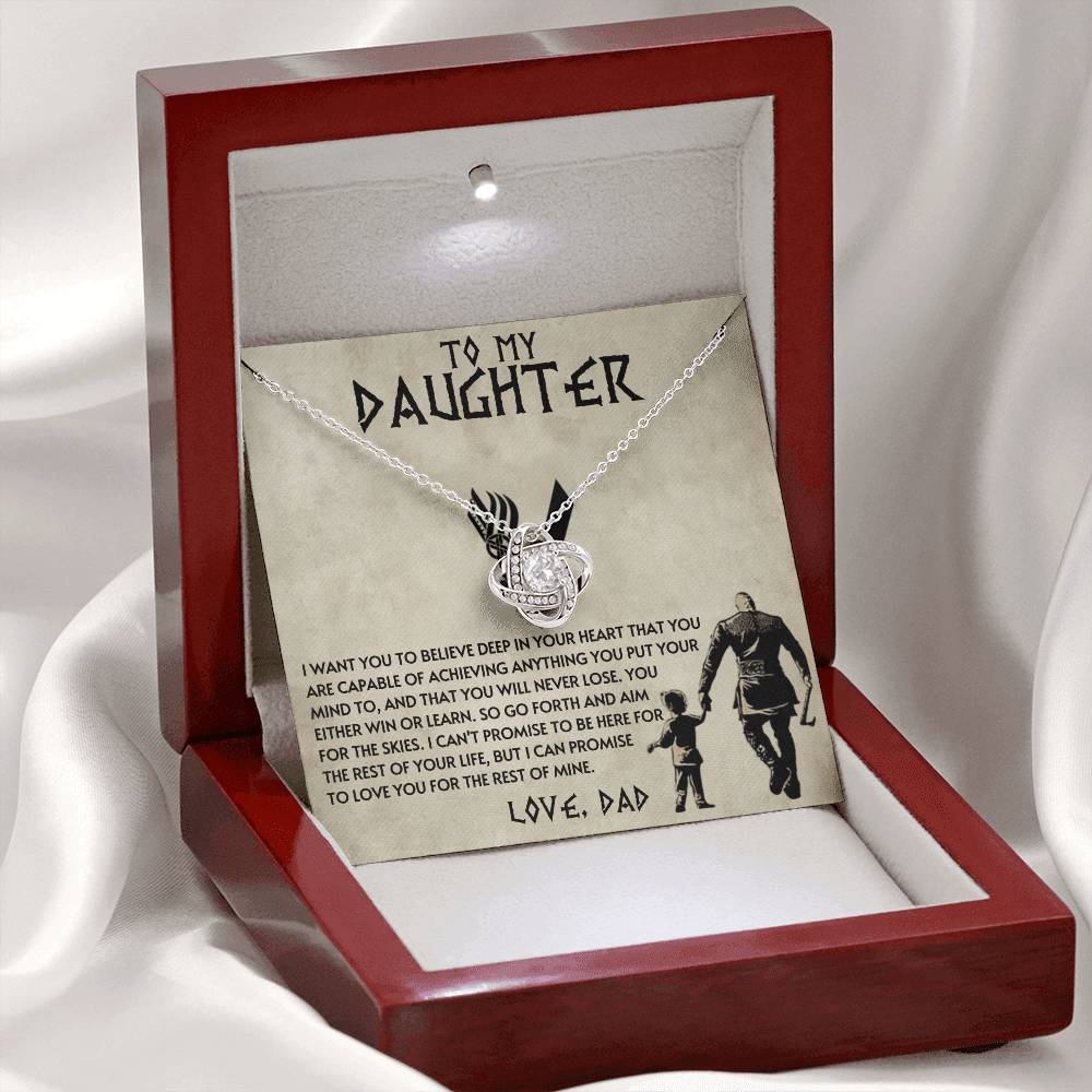 Dad to Daughter - Anything - Love Knot Gift Set