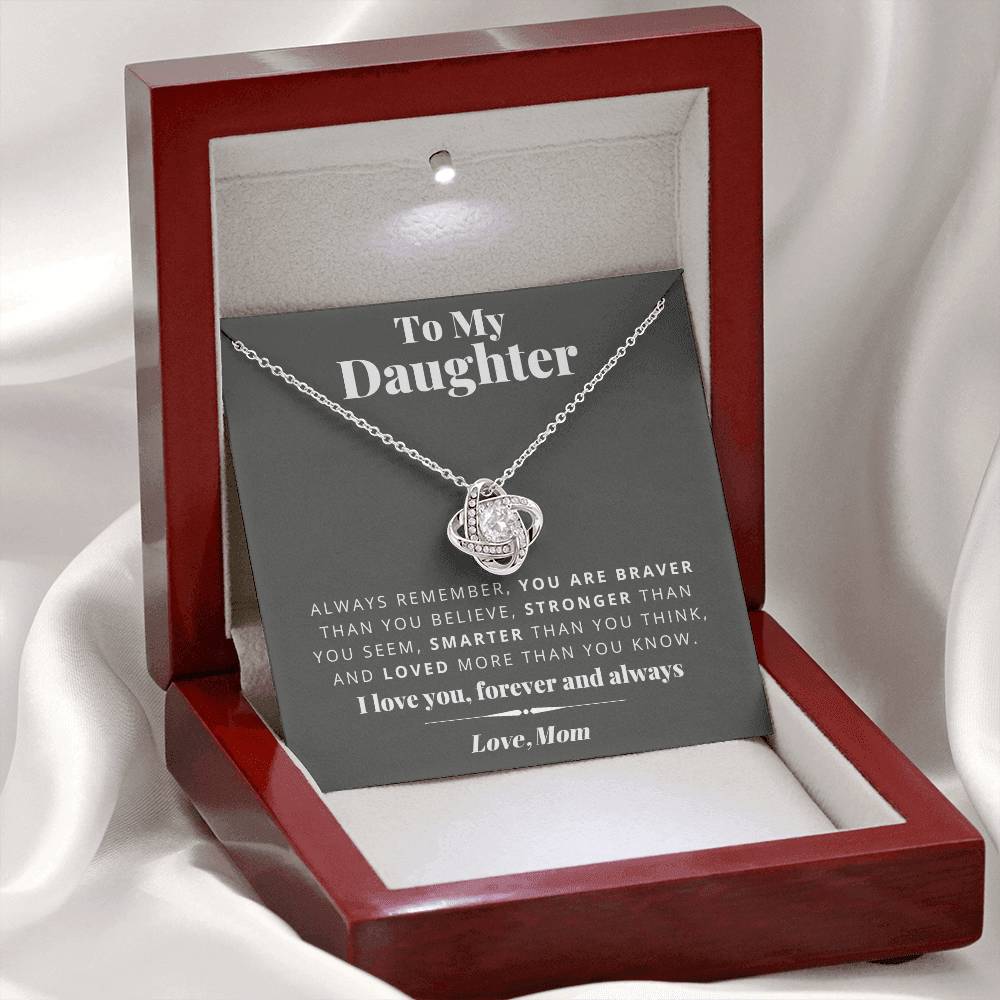 Mom to Daughter - Smarter - Love Knot Gift Set