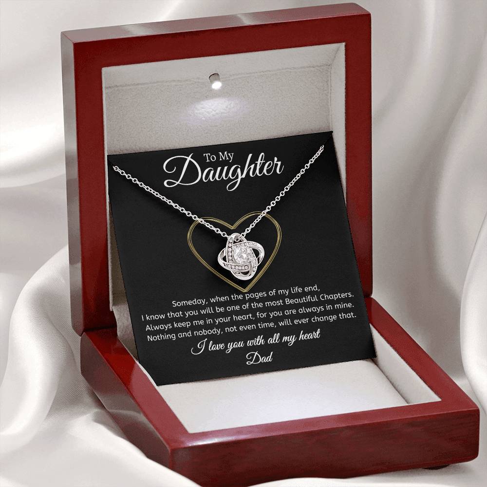 Dad to Daughter - Time - Love Knot Gift Set
