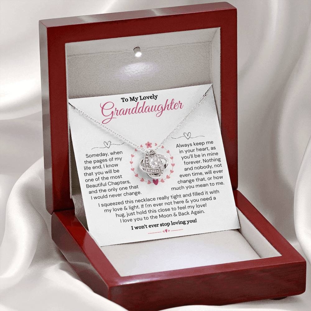 Granddaughter - Never Change - Love Knot Gift Set