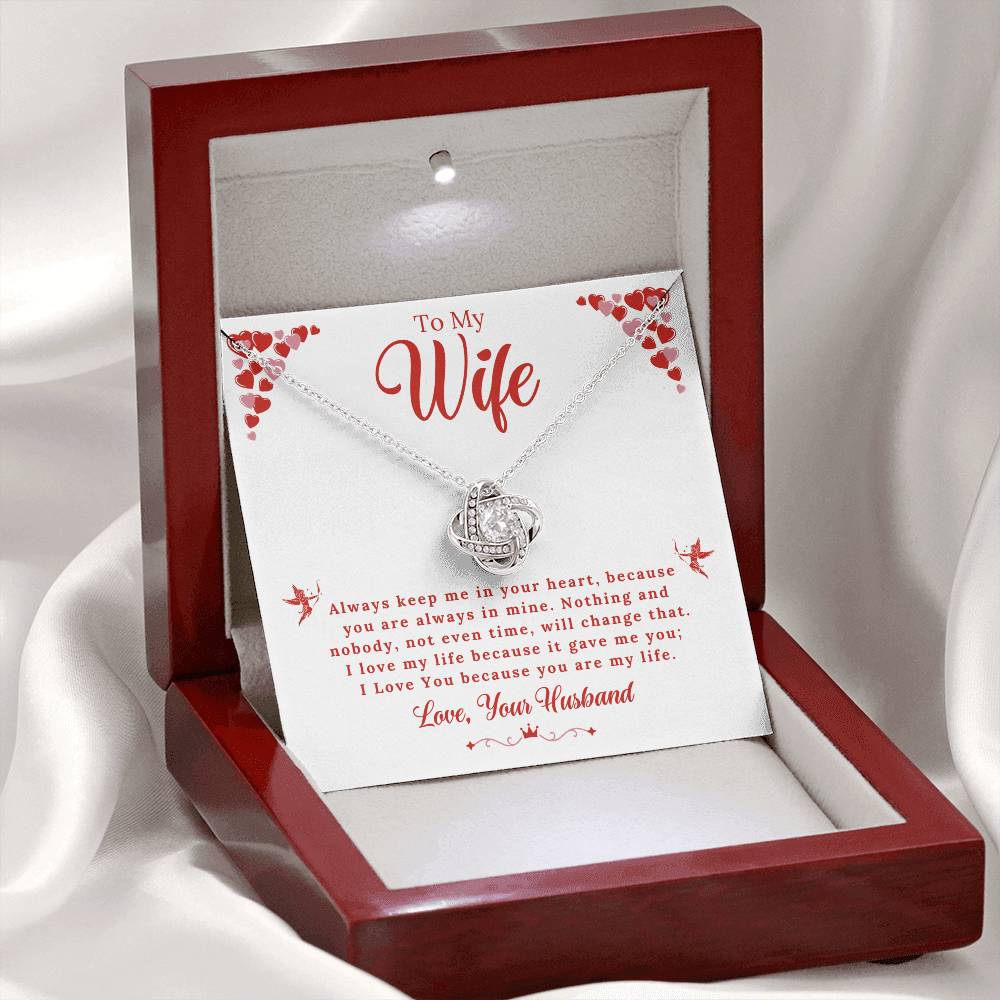 Wife - My Life - Love Knot Gift Set