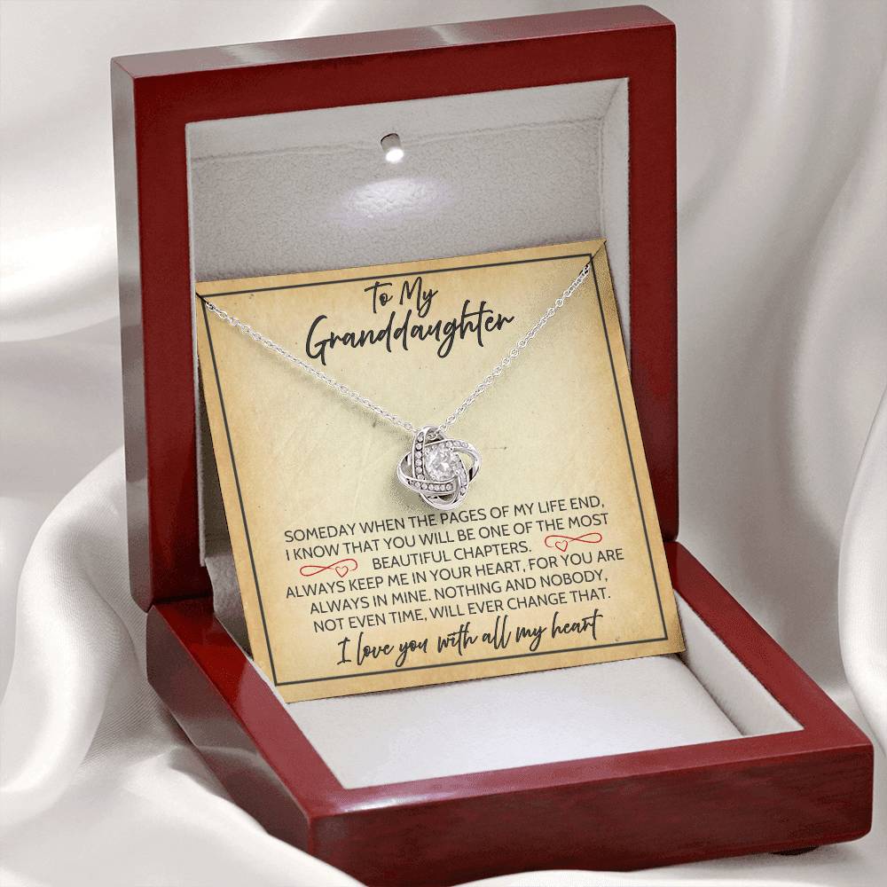 Granddaughter - Time - Love Knot Gift Set