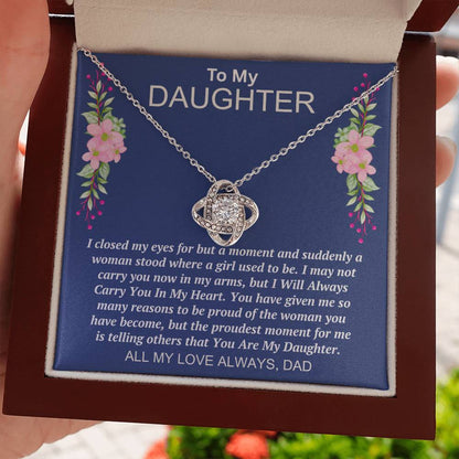 Dad to Daughter - My Eyes - Love Knot Gift Set