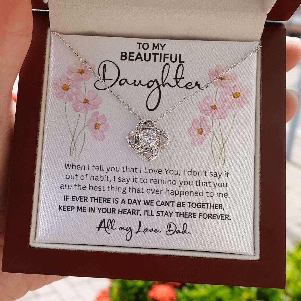 Give Love Gifts: Dad to Daughter - Best Thing - Love Knot Gift Set