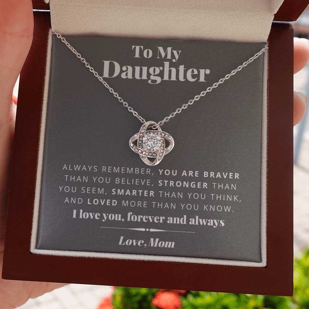Mom to Daughter - Smarter - Love Knot Gift Set