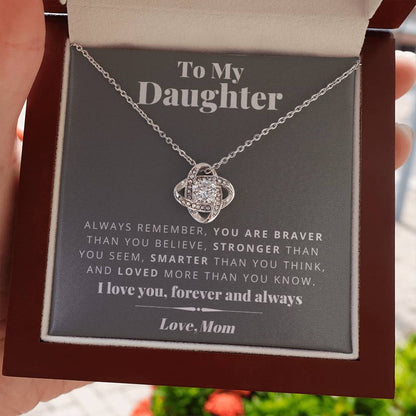 Mom to Daughter - Smarter - Love Knot Gift Set
