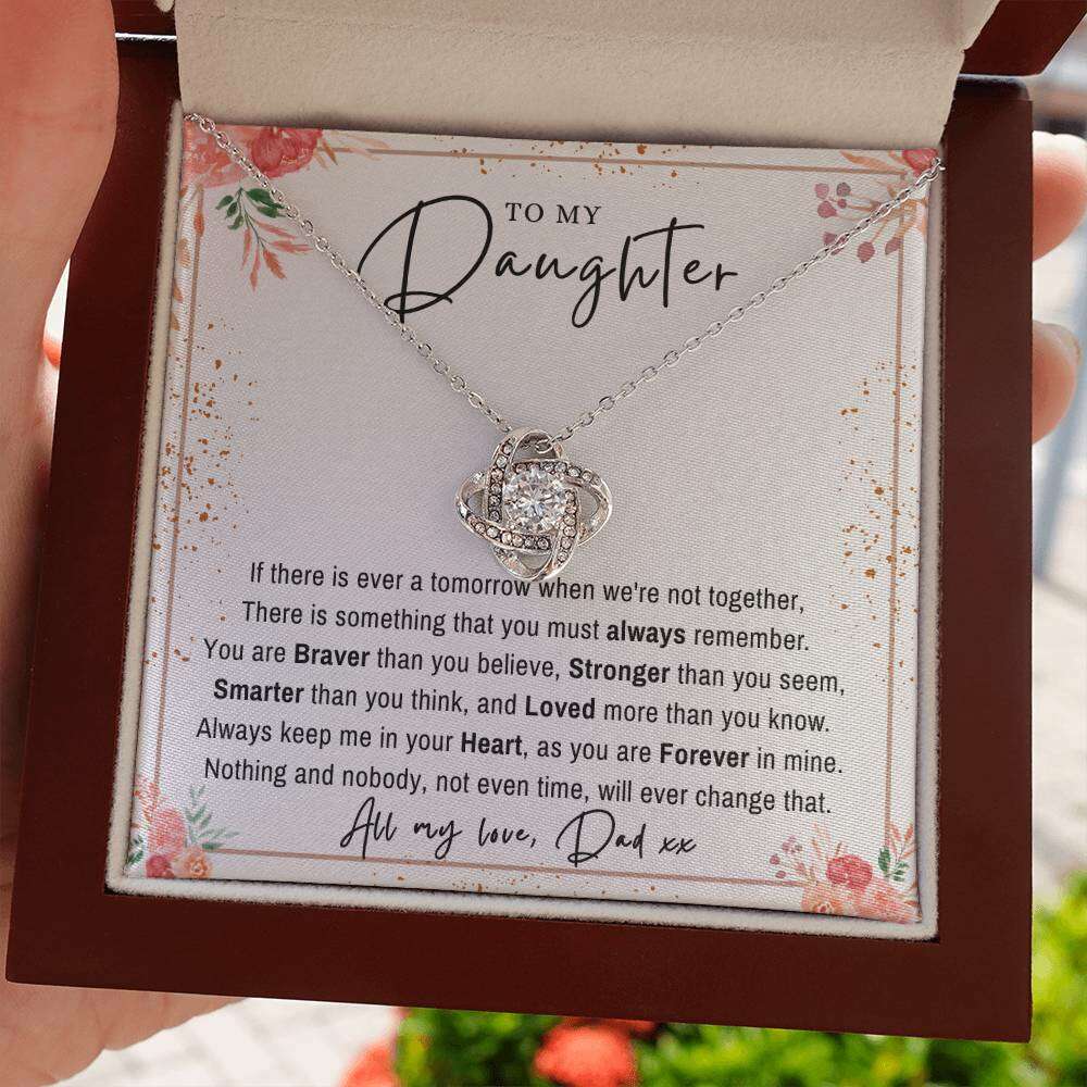 Give Love Gifts: Dad to Daughter - Remember - Love Knot Gift Set