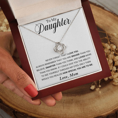 Mom to Daughter - Special - Love Knot Necklace