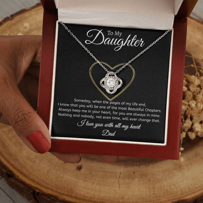 Dad to Daughter - Time - Love Knot Gift Set