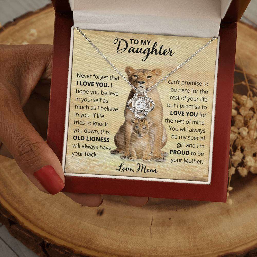 Give Love Gifts: Mom to Daughter - Old Lioness - Love Knot Gift Set