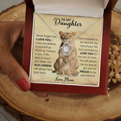 Give Love Gifts: Mom to Daughter - Old Lioness - Love Knot Gift Set