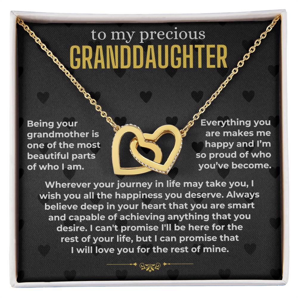 Granddaughter - Proud - Interlocking Hearts Gift Set