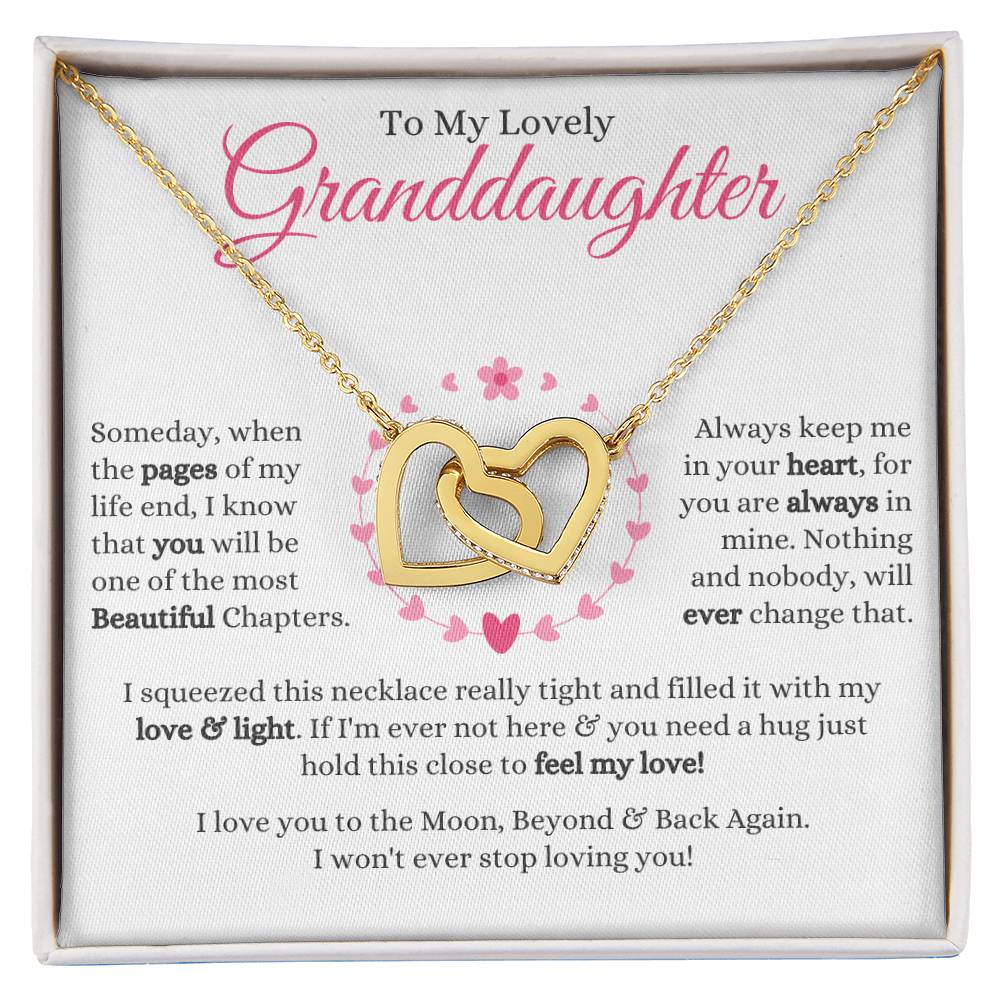 Granddaughter - Someday - Interlocking Hearts Gift Set