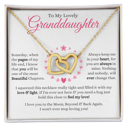 Granddaughter - Someday - Interlocking Hearts Gift Set