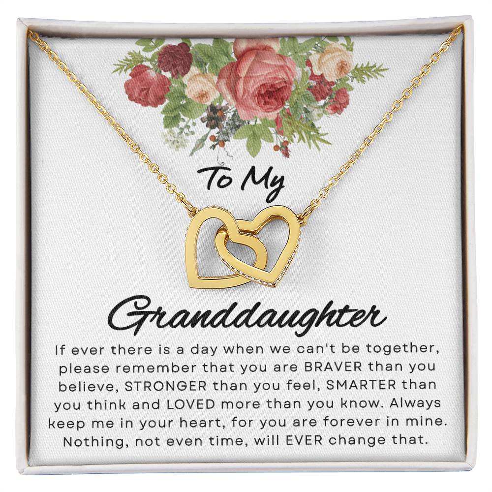 Granddaughter - If Ever - Interlocking Hearts Gift Set