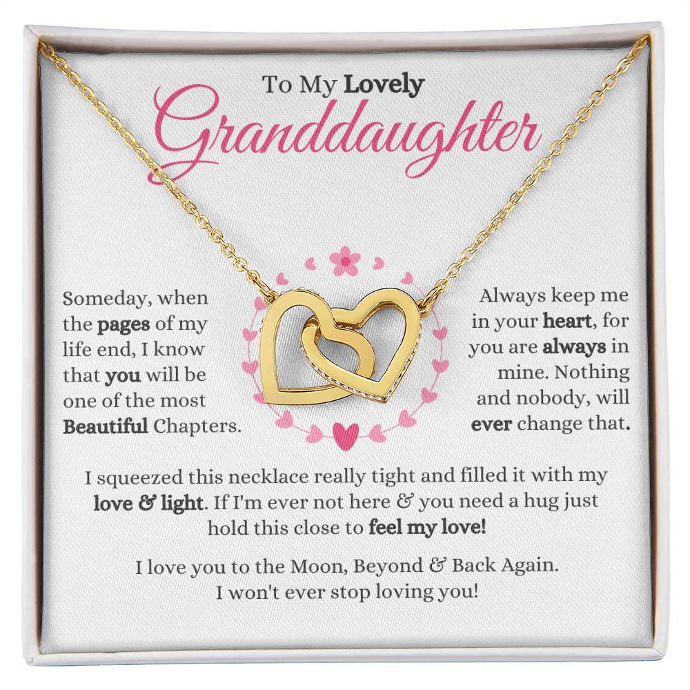 Granddaughter - Someday - Interlocking Hearts Gift Set