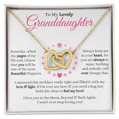 Granddaughter - Someday - Interlocking Hearts Gift Set