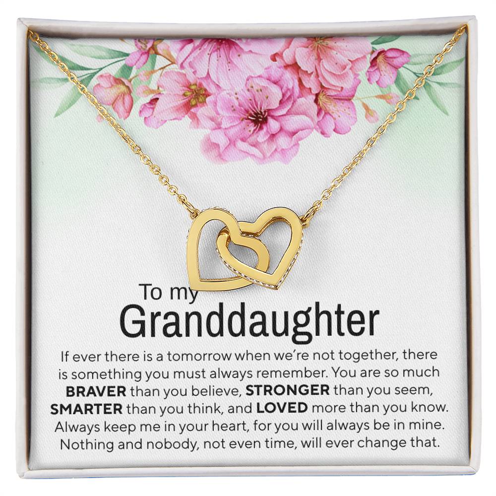 Granddaughter - Tomorrow - Interlocking Hearts Gift Set