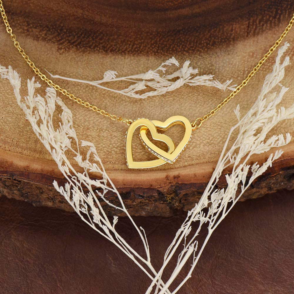 Mom to Daughter - Last Breath - Interlocking Hearts Necklace