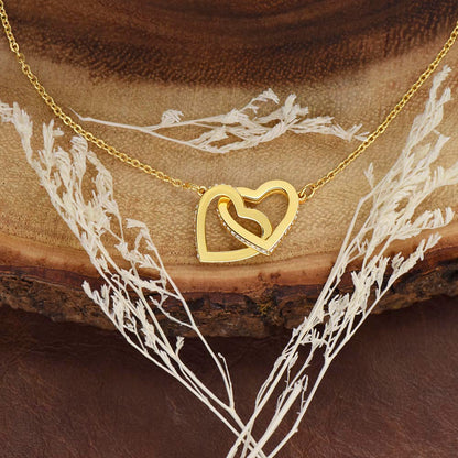 Dad to Daughter - Forever - Interlocking Hearts Necklace