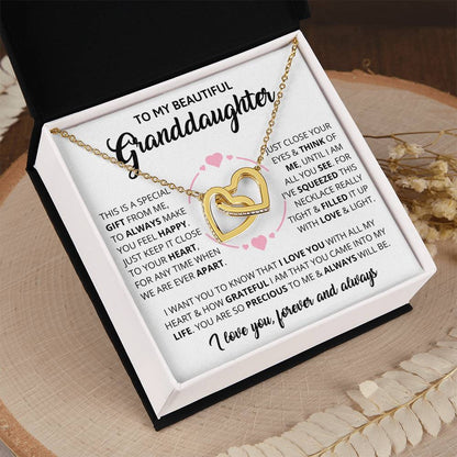 Granddaughter - Forever - Interlocking Hearts Gift Set