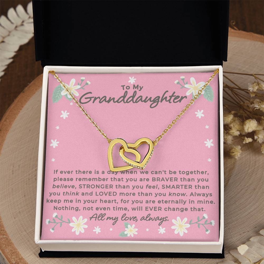 Granddaughter - Remember - Interlocking Hearts Gift Set