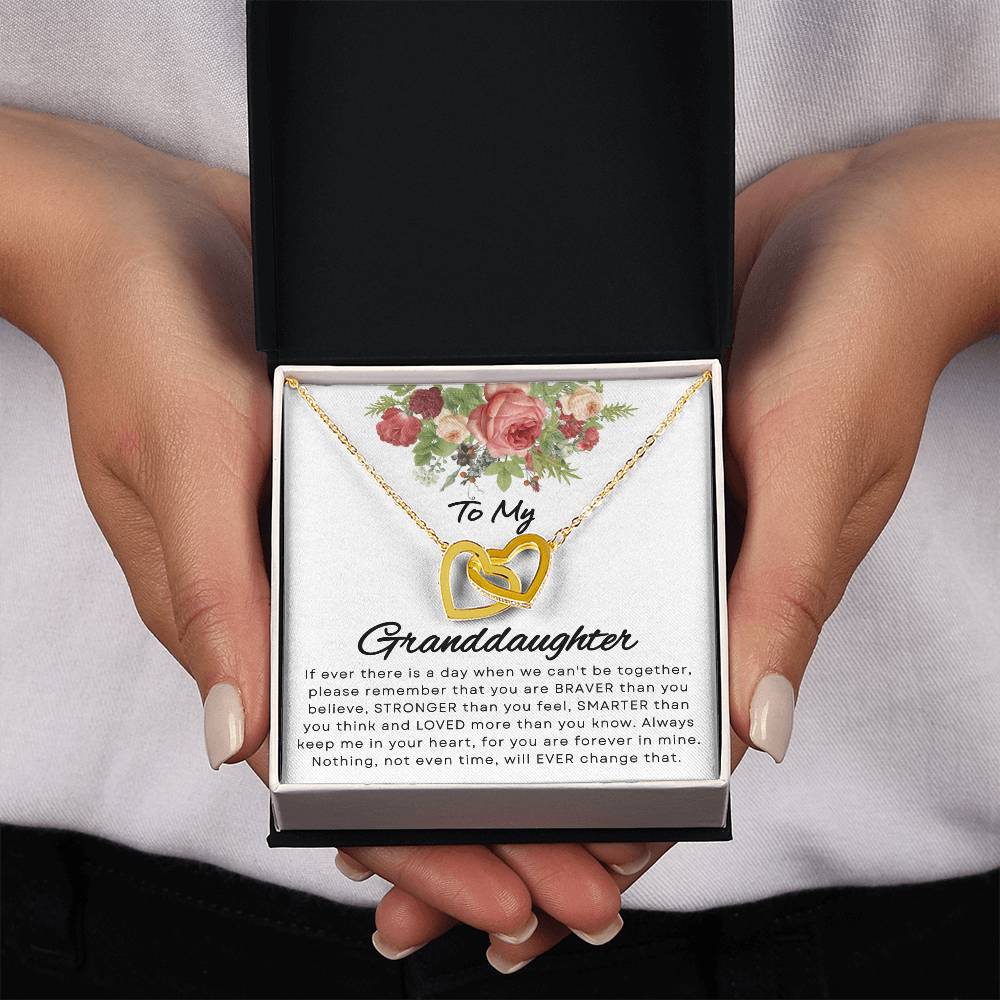 Granddaughter - If Ever - Interlocking Hearts Gift Set